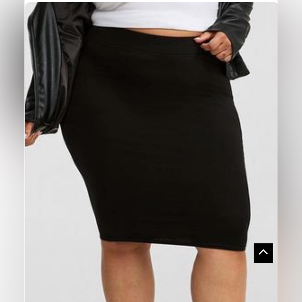 Women's Size 24W Black Skirt